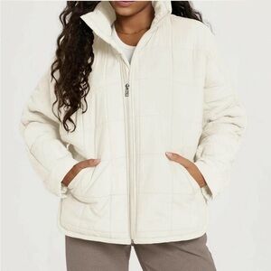 Ododos Sherpa lined Jacket full zip split hem with packets